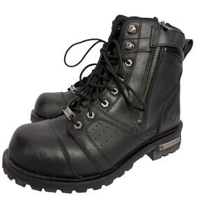 Milwaukee Leather Motorcycle Boots Size 9M Mens, Zippered